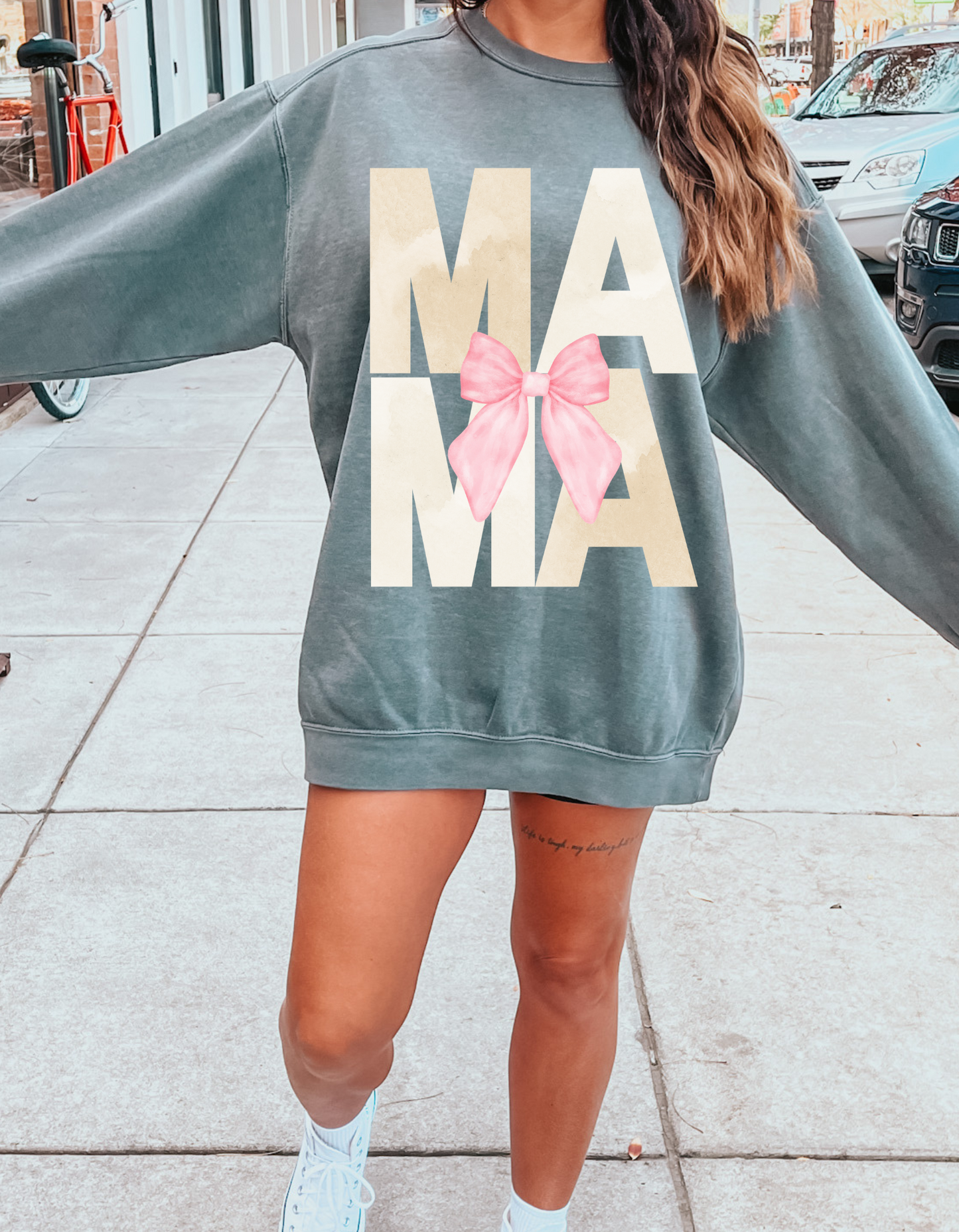 PINK BOW MAMA - DTF TRANSFER
