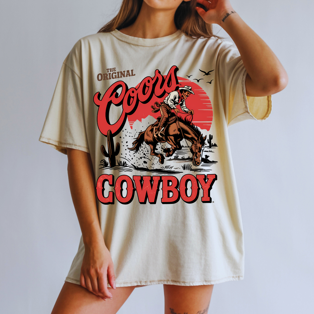 ORIGINAL COORS COWBOY WESTERN DTF TRANSFER