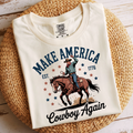 MAKE AMERICA COWBOY AGAIN WESTERN DTF TRANSFER
