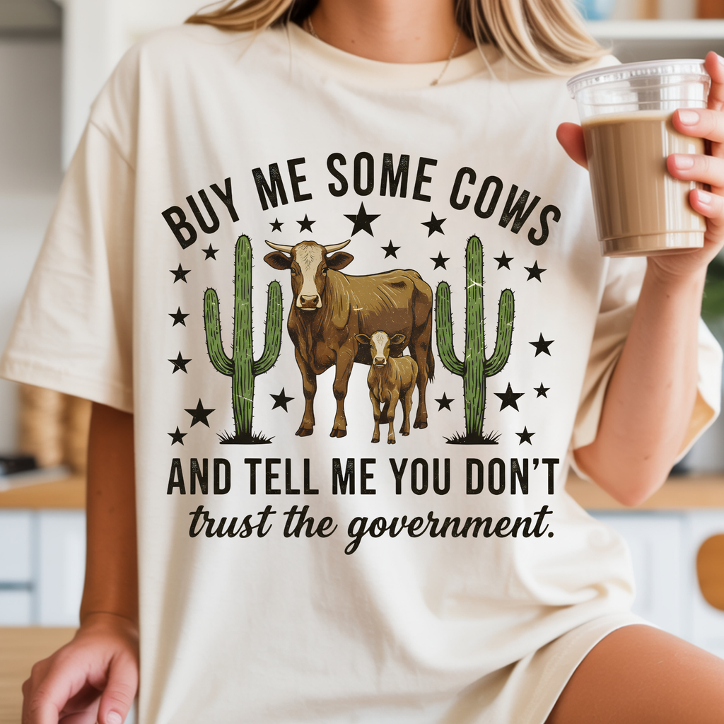 BUY ME SOME COWS WESTERN DTF TRANSFER