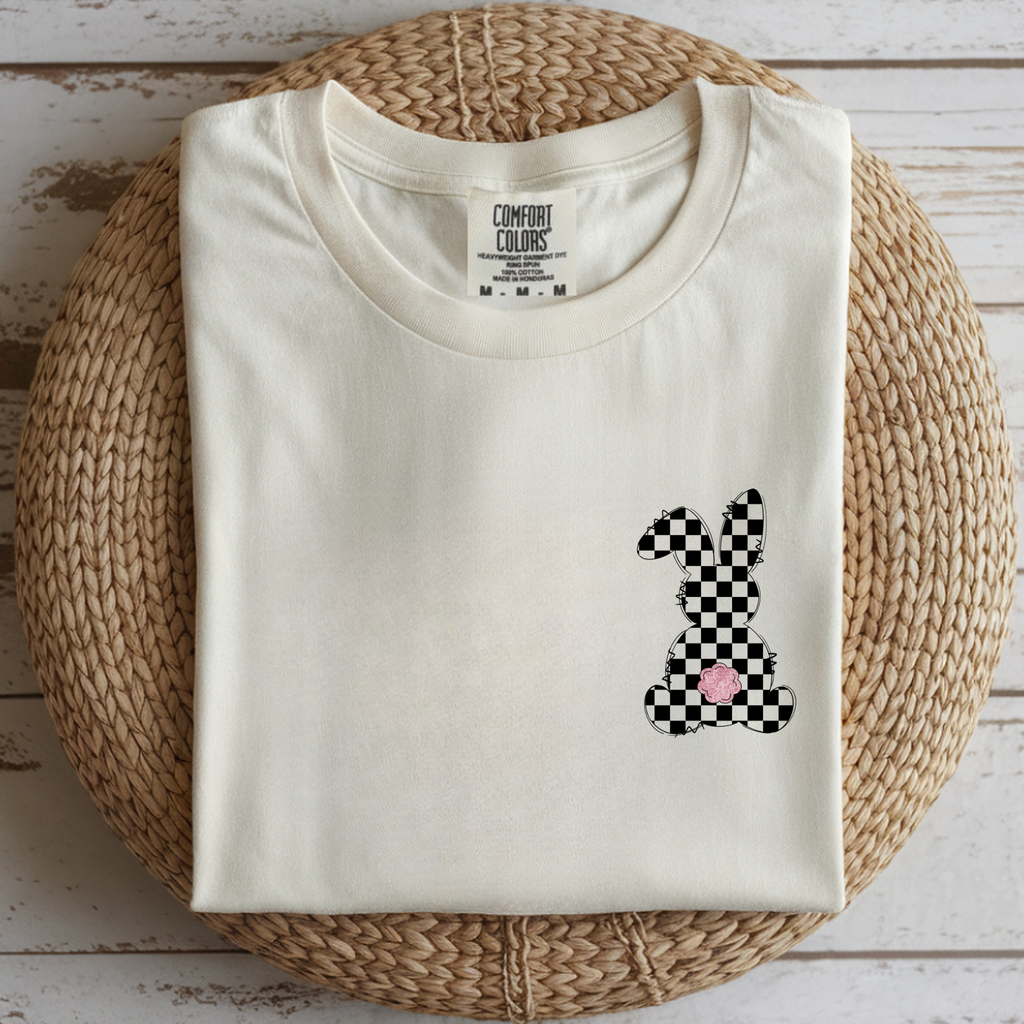 CHECKERED BUNNY SPRING DTF TRANSFER