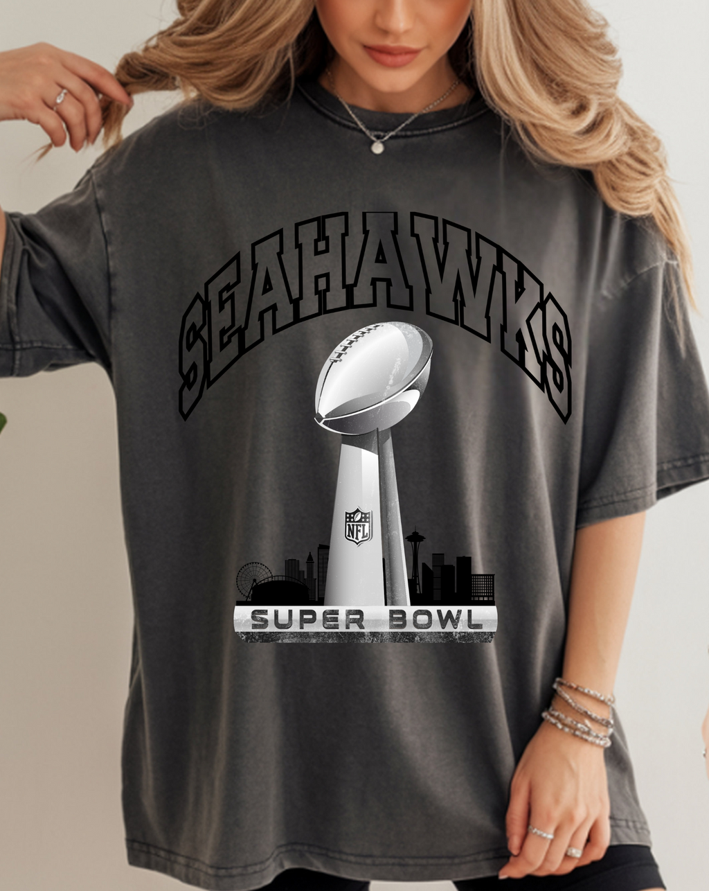 SEAHAWKS SUPER BOWL FOOTBALL DTF TRANSFER