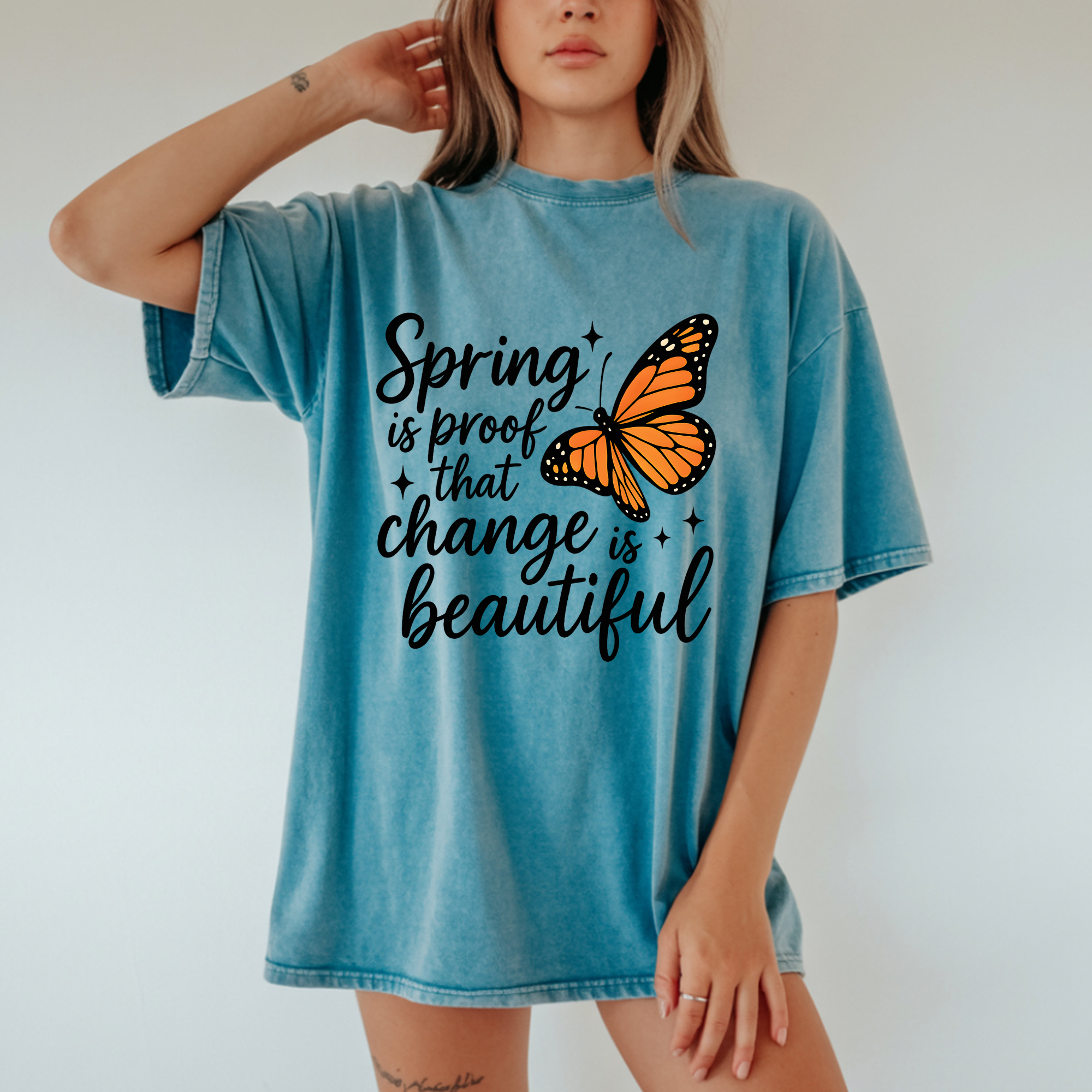 CHANGE IS BEAUTIFUL SPRING DTF TRANSFER