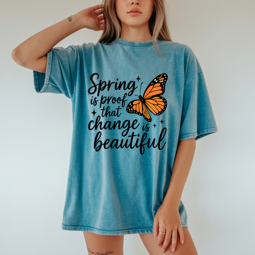 CHANGE IS BEAUTIFUL SPRING DTF TRANSFER