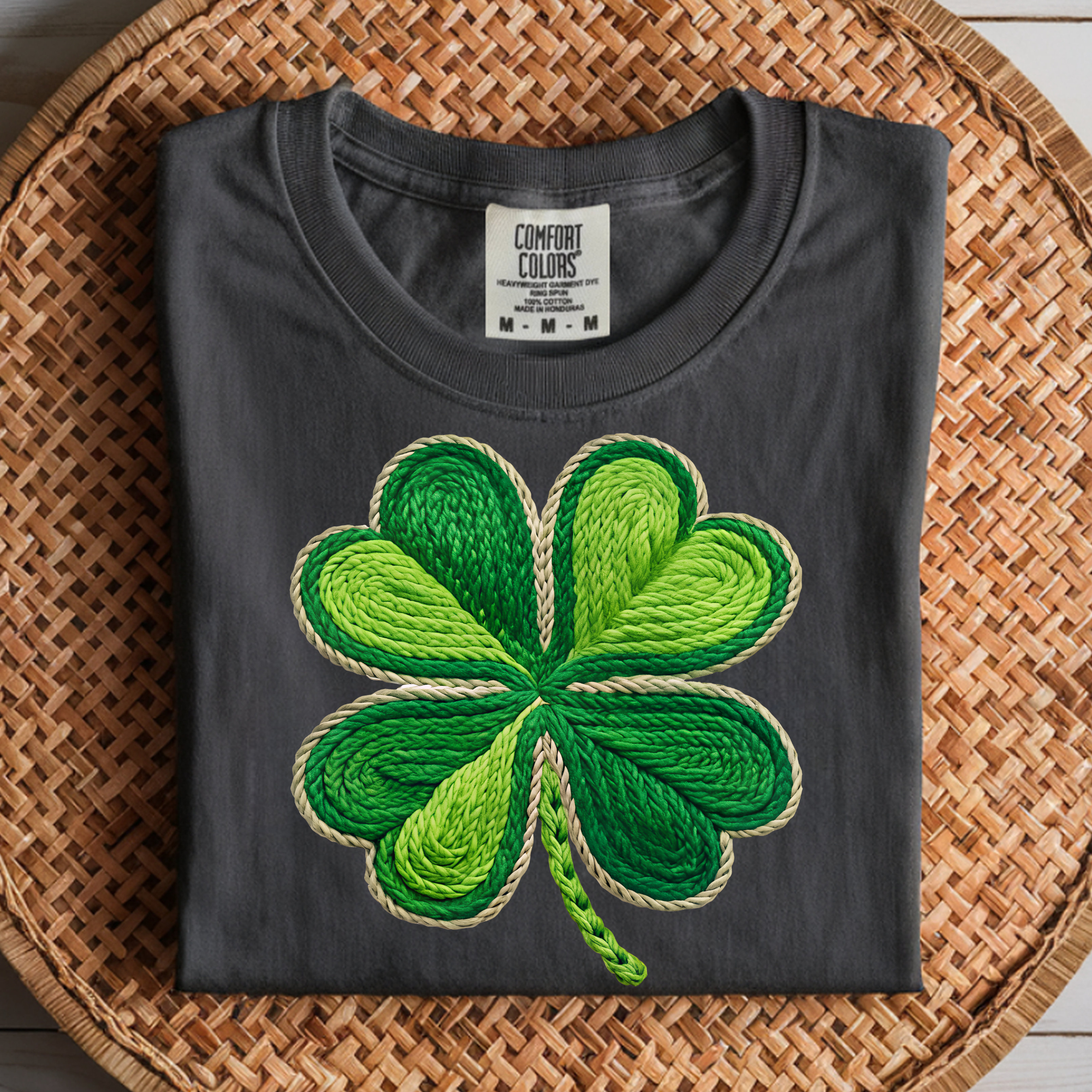 FAUX CROCHET CLOVER DTF TRANSFER