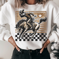 CHECKERED COWBOY WESTERN DTF TRANSFER