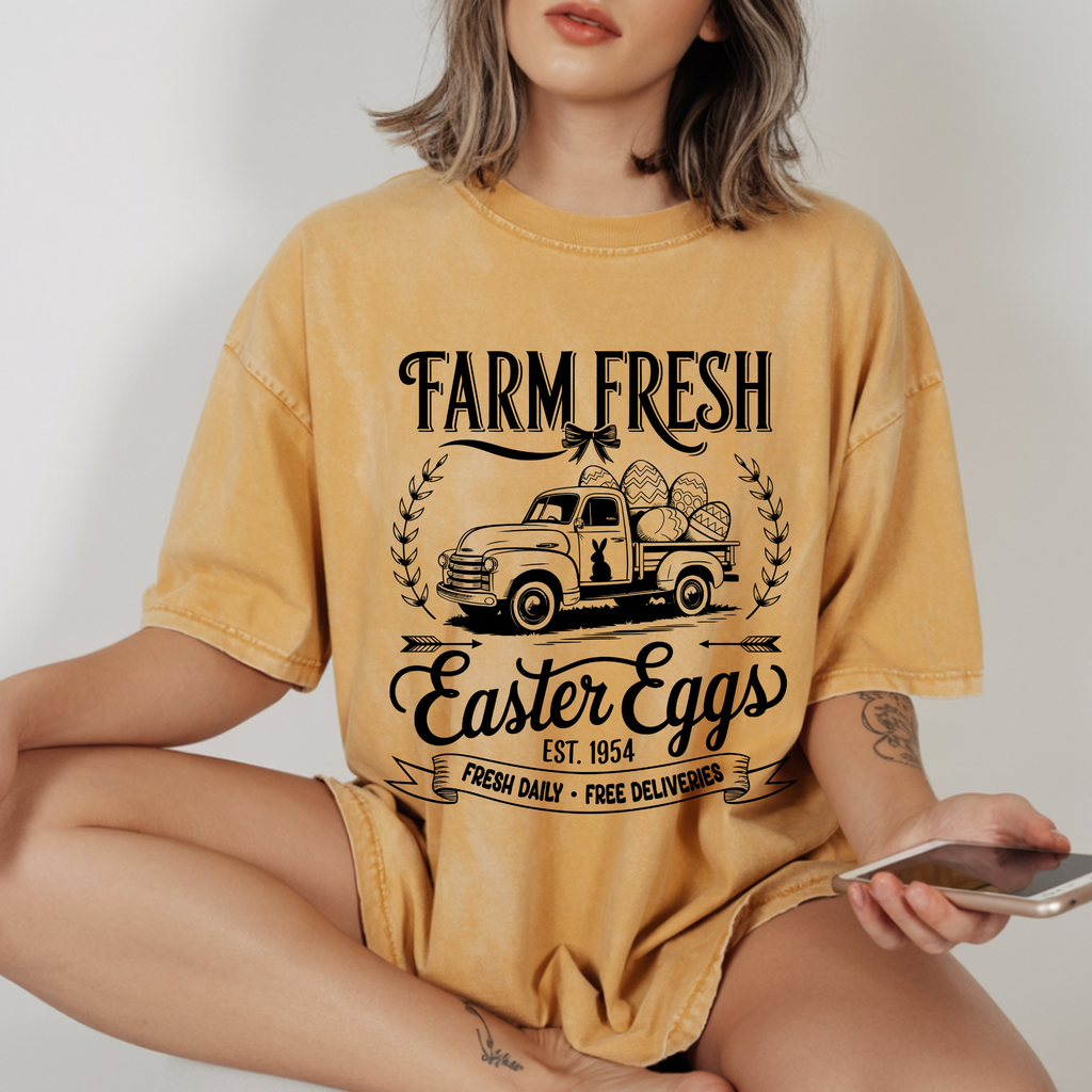 FARM FRESH EASTER EGGS SPRING DTF TRANSFER
