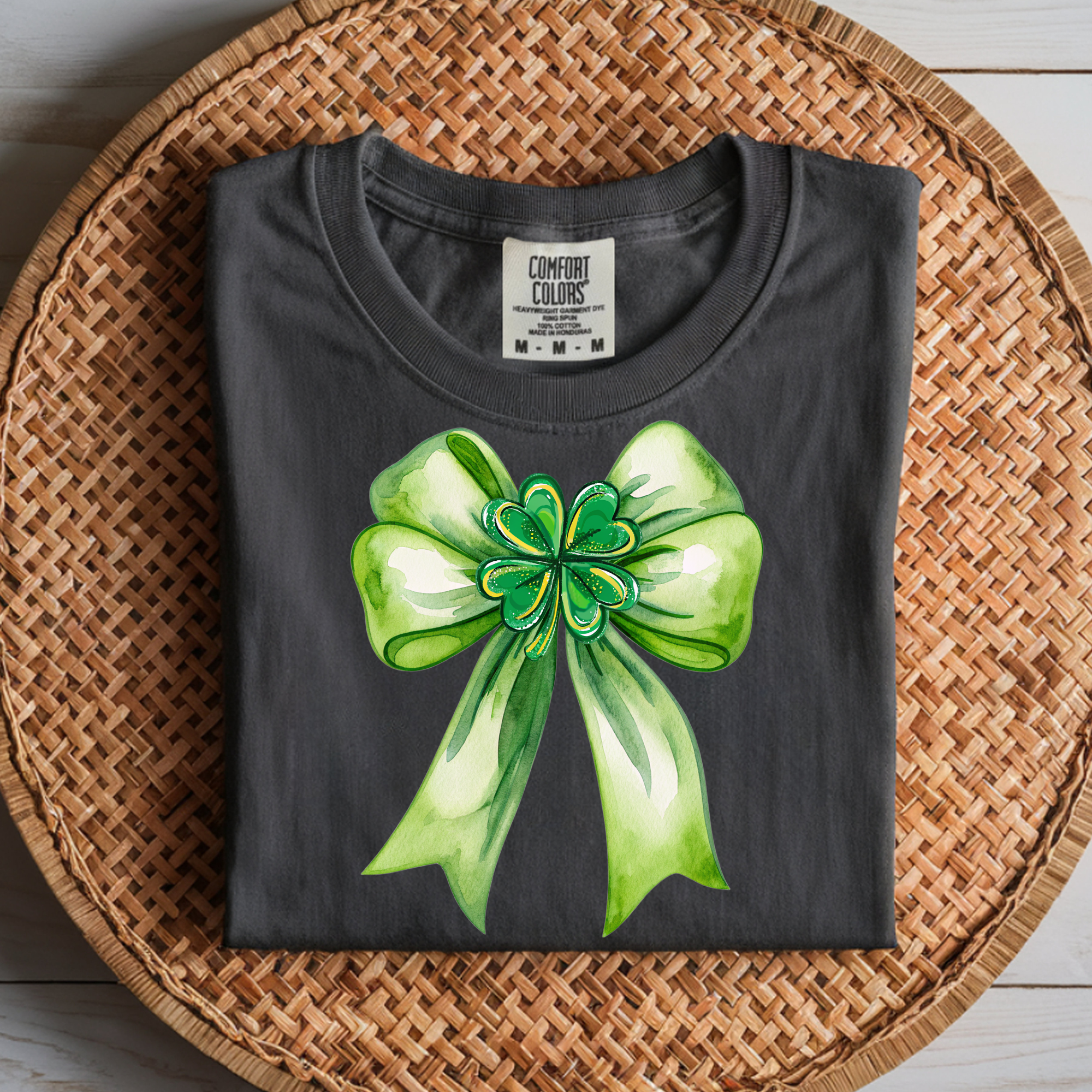 GREEN COQUETTE CLOVER DTF TRANSFER