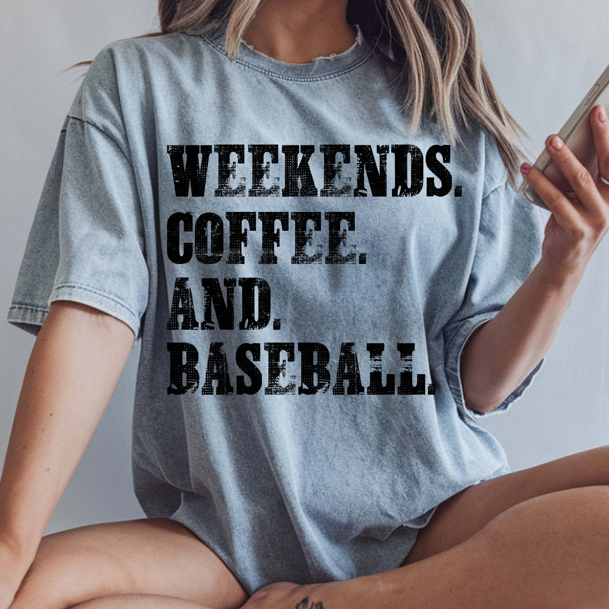 WEEKENDS COFFEE AND BASEBALL DTF TRANSFER