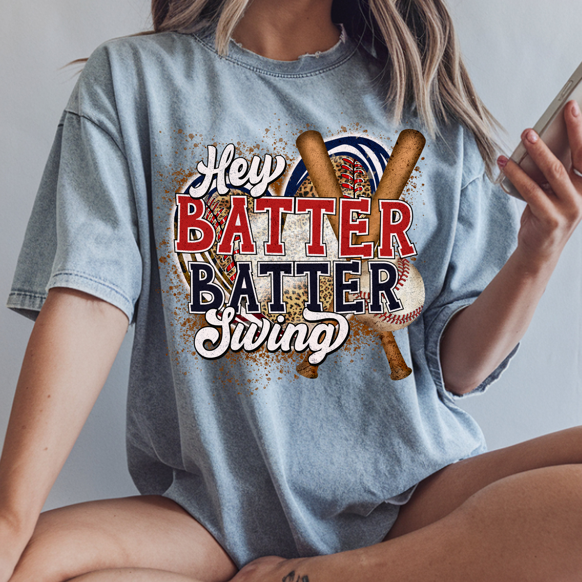 BATTER BATTER SWING BASEBALL DTF TRANSFER