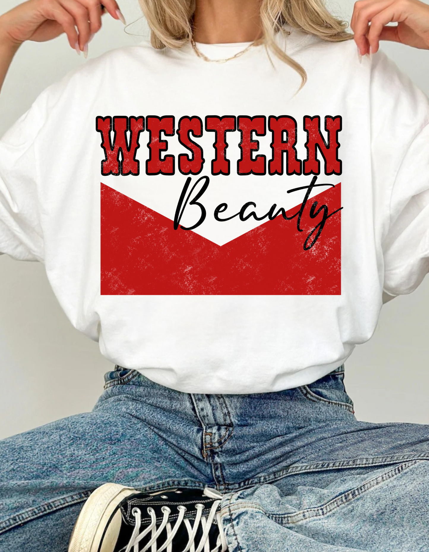 GRUNGY WESTERN BEAUTY  - DTF TRANSFER