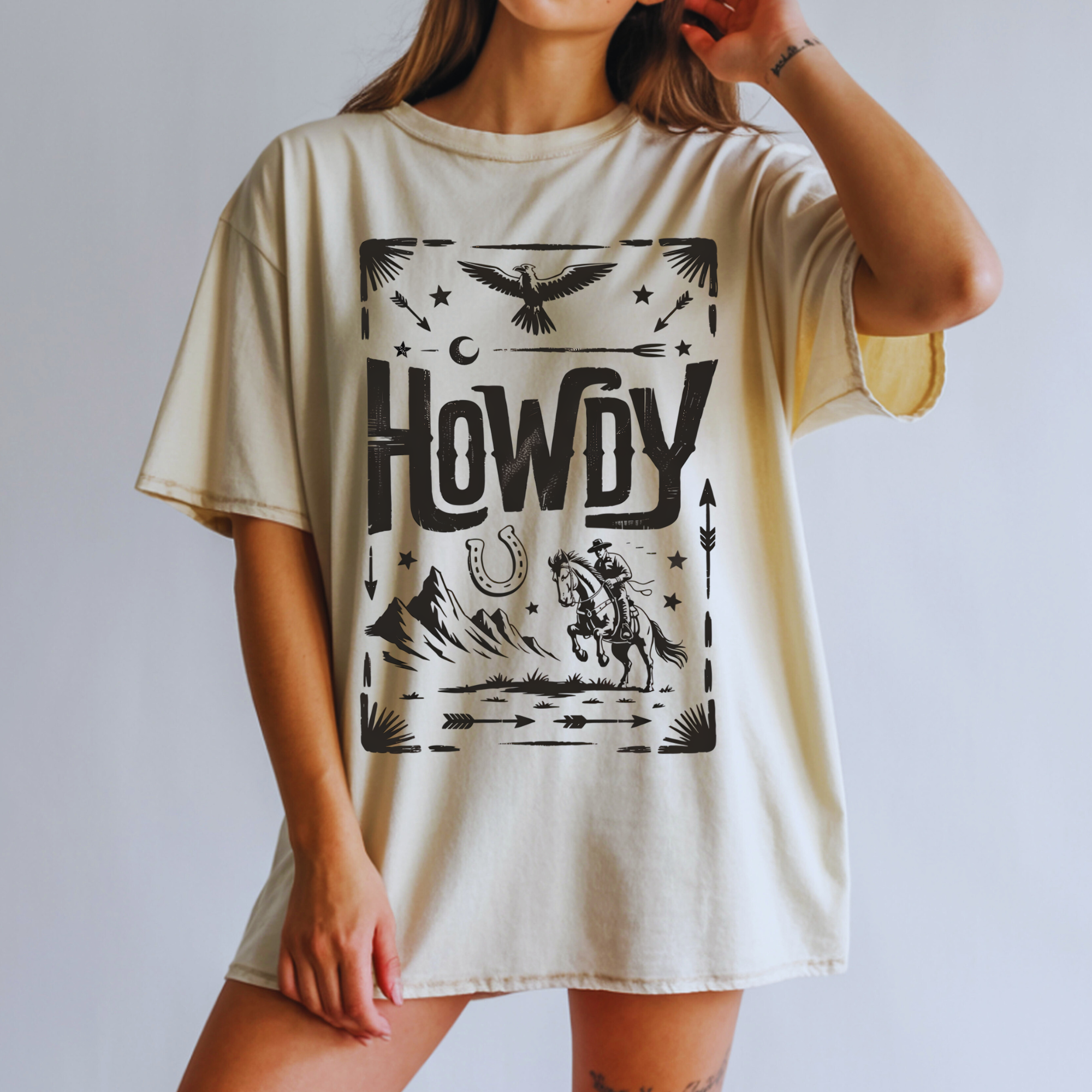 VINTAGE HOWDY WESTERN DTF TRANSFER