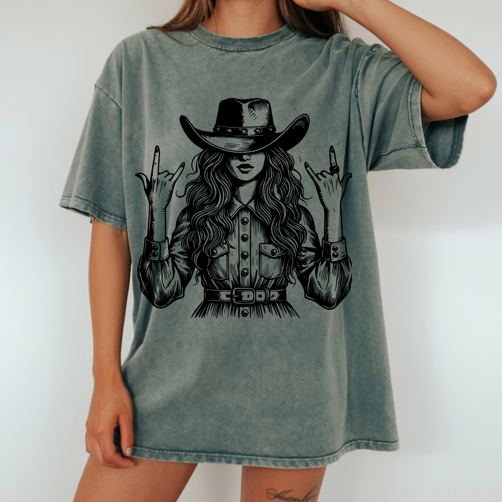 VINTAGE COWGIRL WESTERN DTF TRANSFER