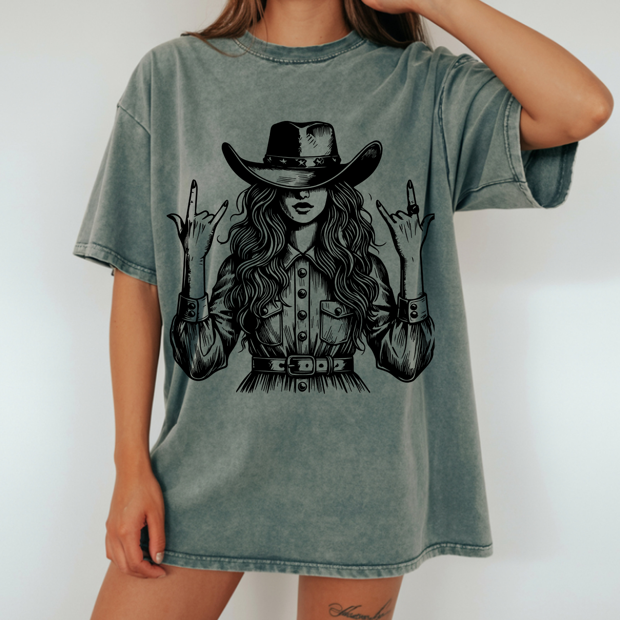 VINTAGE COWGIRL WESTERN DTF TRANSFER