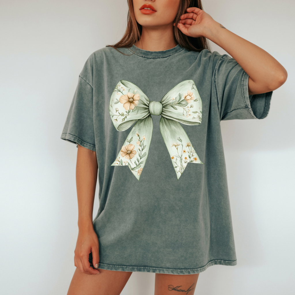 COQUETTE GREEN FLORAL SPRING DTF TRANSFER