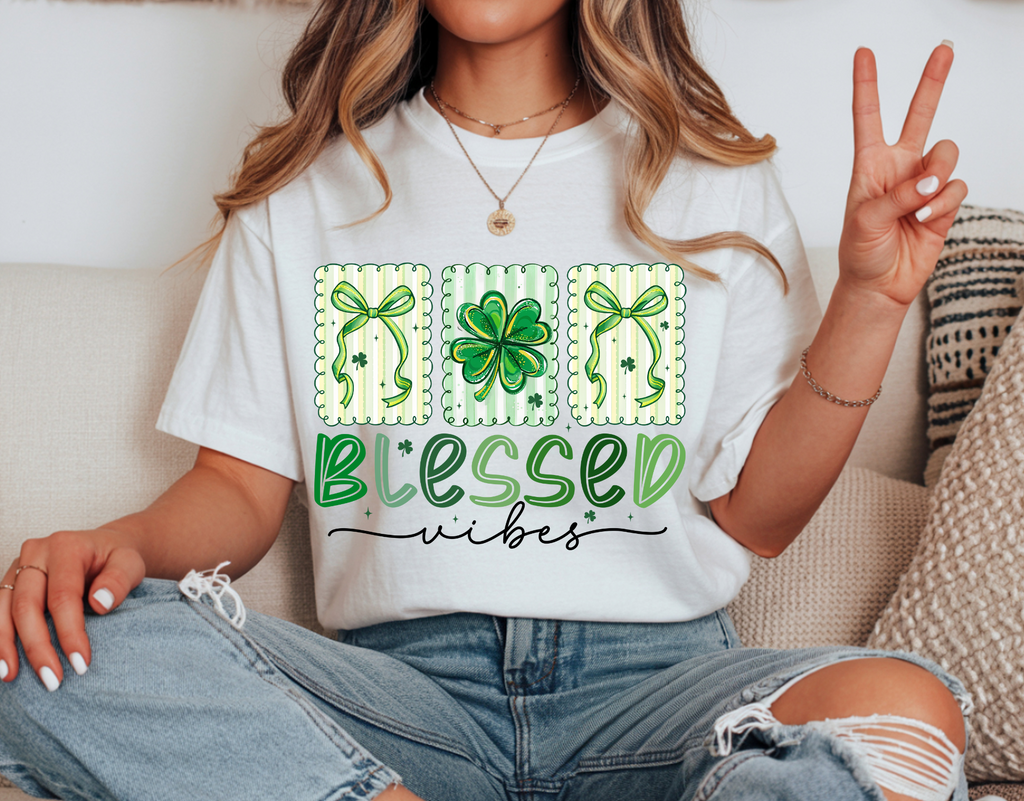 BLESSED VIBES DTF TRANSFER