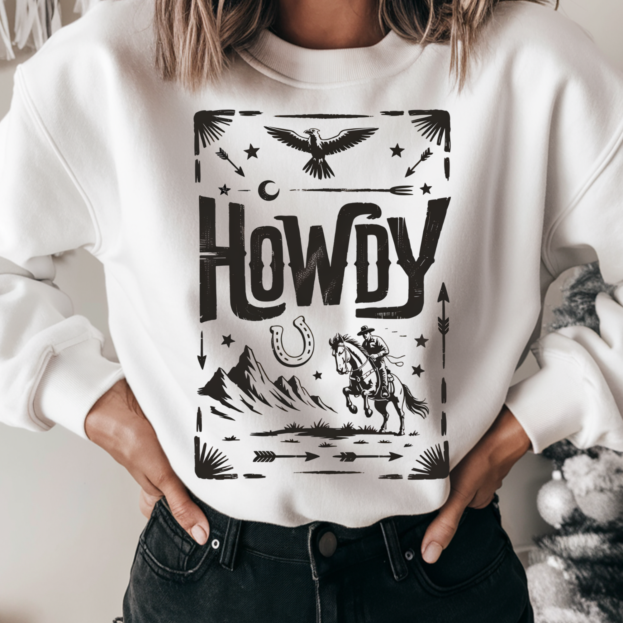 VINTAGE HOWDY WESTERN DTF TRANSFER