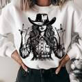 VINTAGE COWGIRL WESTERN DTF TRANSFER