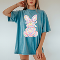FAUX YARN COLOFUL BUNNY EASTER DTF TRANSFER