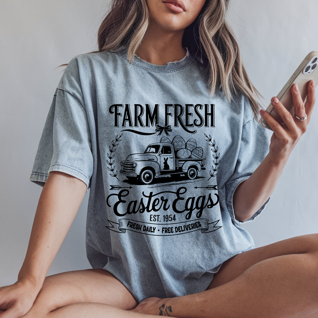 FARM FRESH EASTER EGGS SPRING DTF TRANSFER