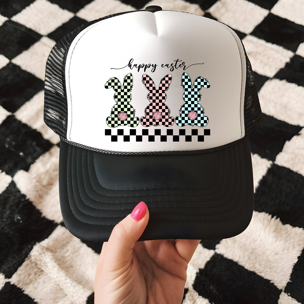 CHECKERED BUNNIES SPRING DTF TRANSFER